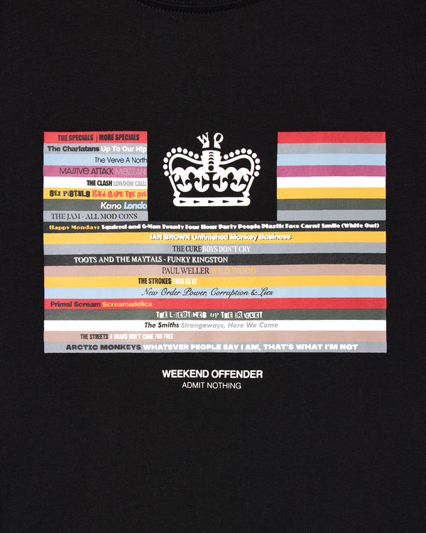 Vinyl Graphic T-Shirt Black