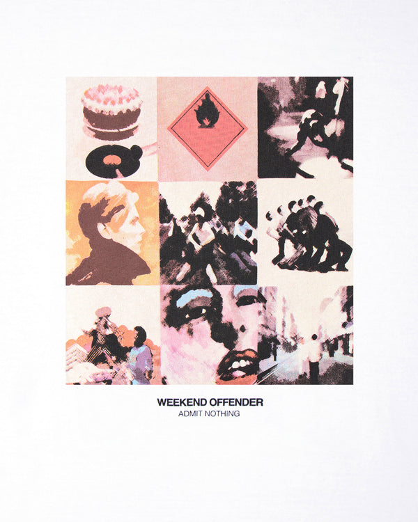 Maglietta grafica bassa bianca