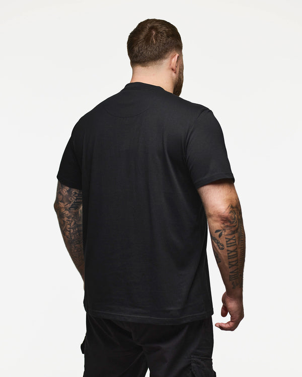 Plus Size - Battle Lines Graphic T-Shirt Black