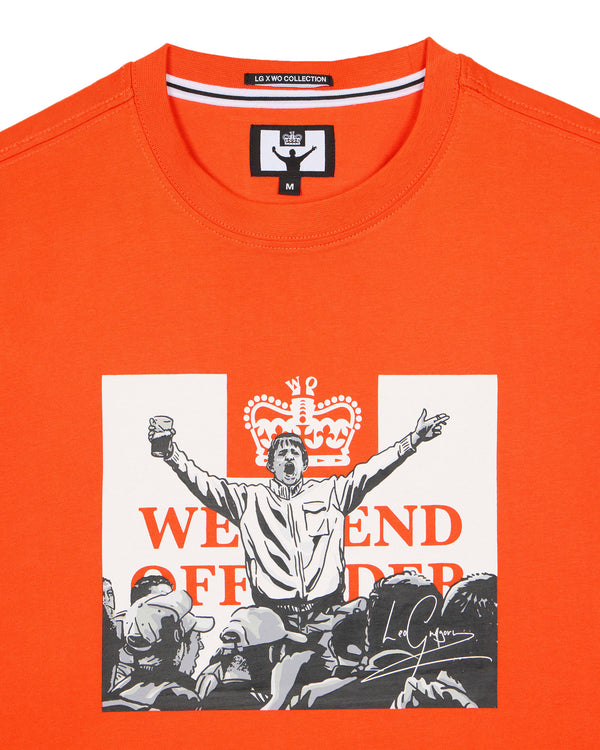 Leo Gregory Mono Graphic T-Shirt Pure Orange