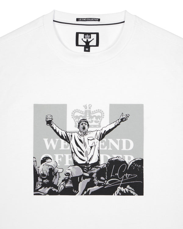 Leo Gregory Mono Graphic T-Shirt White