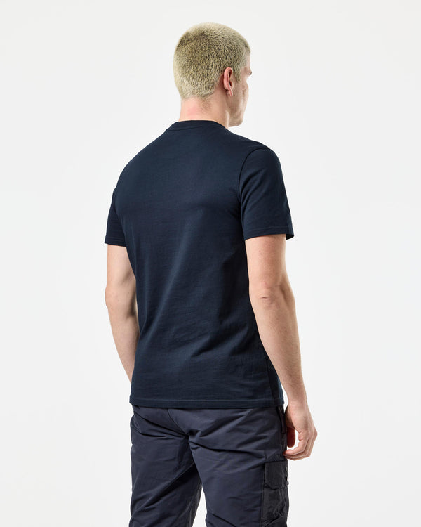 Leo Gregory Mono Graphic T-Shirt Navy