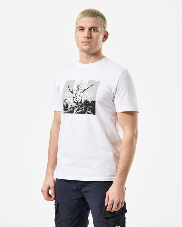 Leo Gregory Mono Graphic T-Shirt White