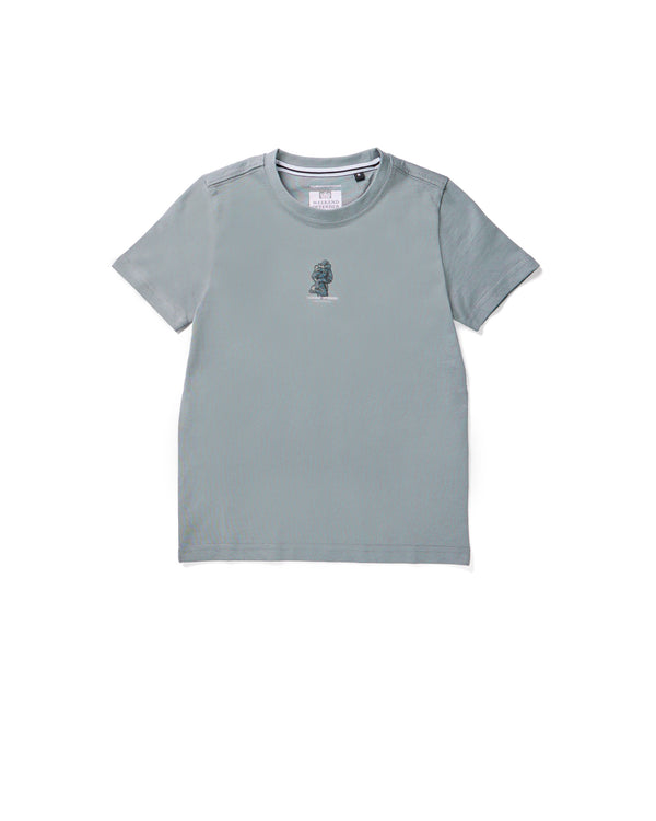Kids Reggie Graphic T-Shirt Porpoise Grey