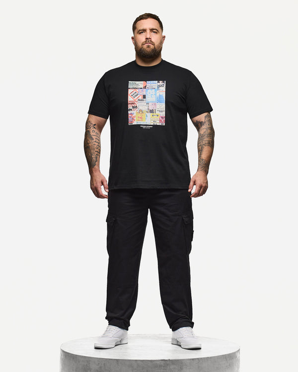 Plus Size - Passes Graphic T-Shirt Black
