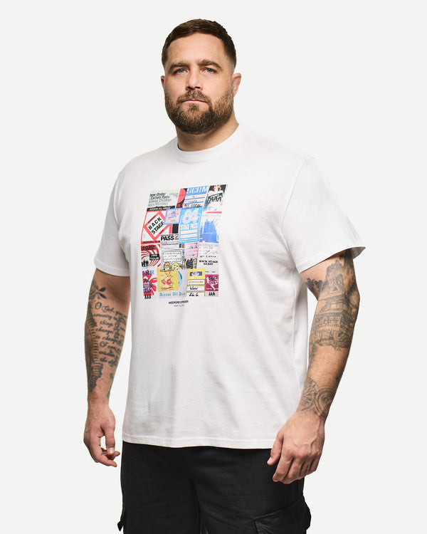 Plus Size - Passes Graphic T-Shirt White