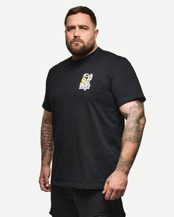 Plus Size - F.O.M. Graphic T-Shirt Black
