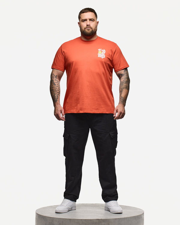 Plus Size - F.O.M. Graphic T-Shirt Sunset Orange