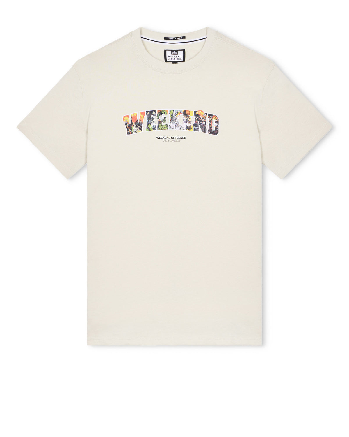Saturday Graphic T Shirt Greige