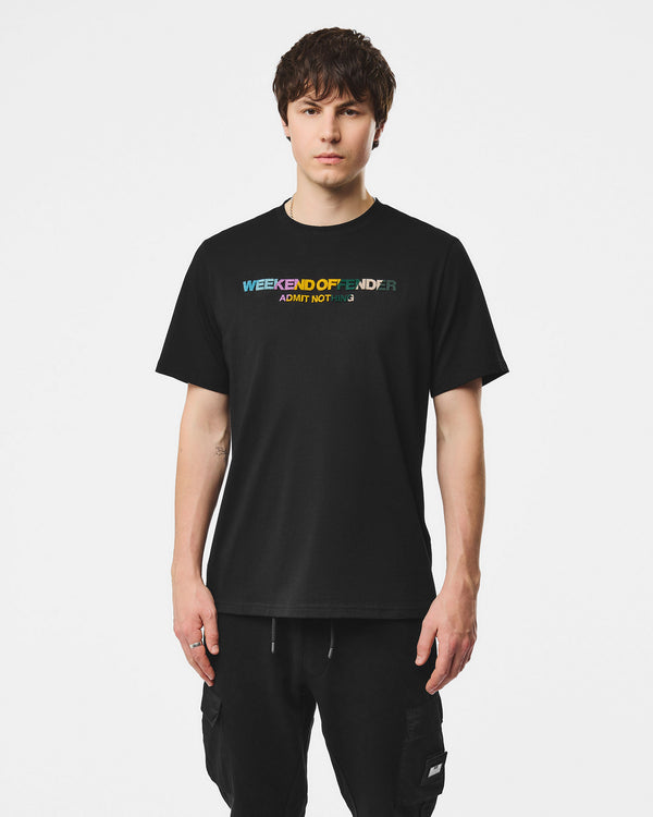 T-shirt Hebdofin con stampa nera