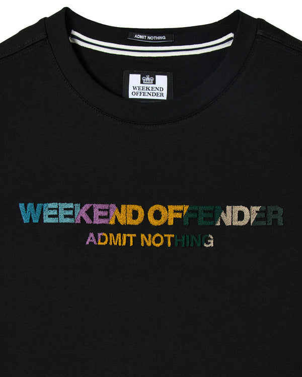 T-shirt Hebdofin con stampa nera