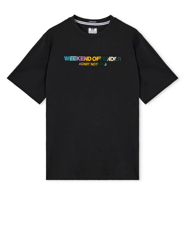T-shirt Hebdofin con stampa nera
