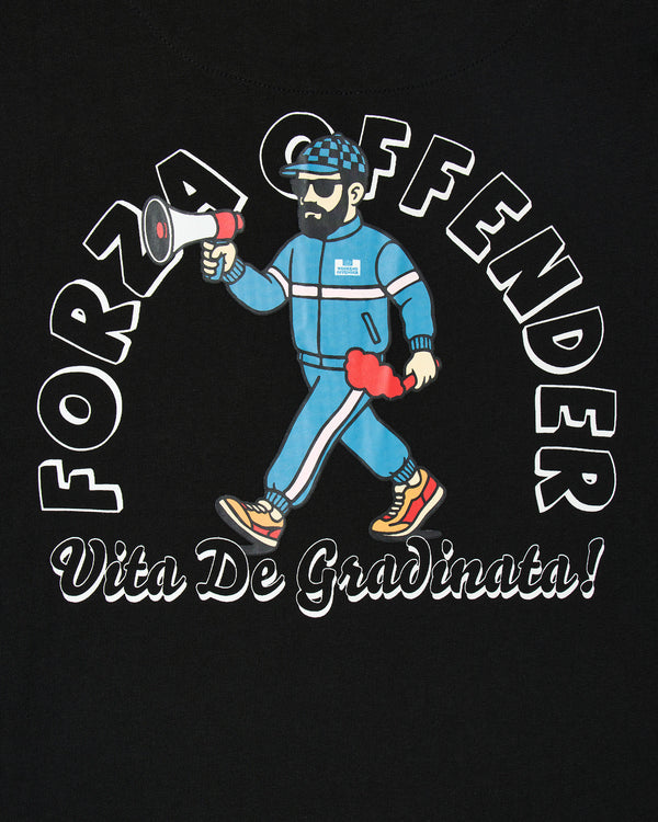 T-shirt Delinquens grafica nera