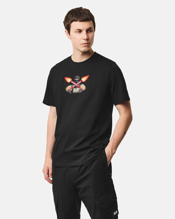 T-shirt Fulgar Graphic Nera