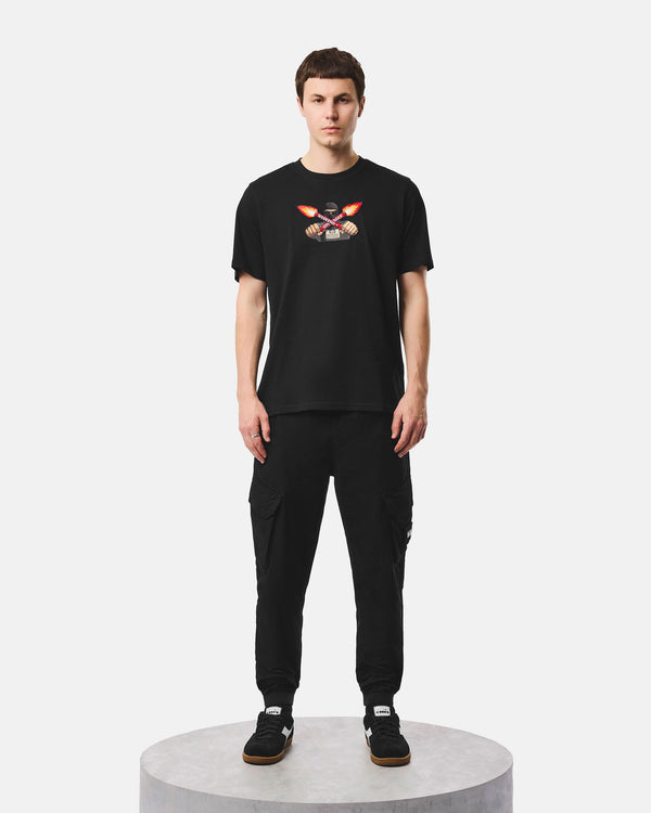 T-shirt Fulgar Graphic Nera