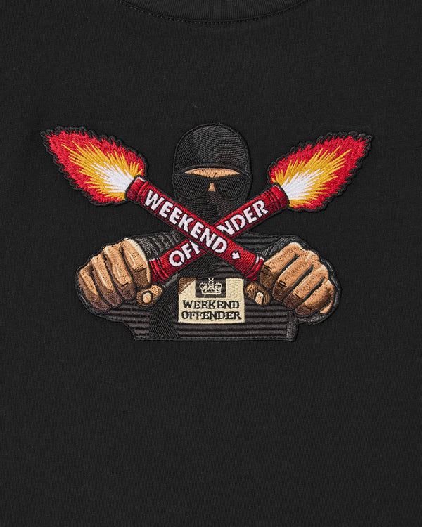 T-shirt Fulgar Graphic Nera
