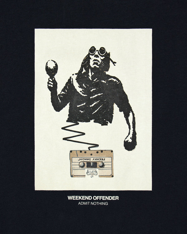 T-shirt grafica Freaky blu navy