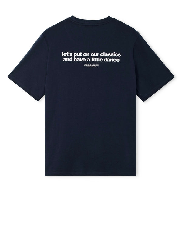 Classicus T-Shirt Grafica Blu Navy