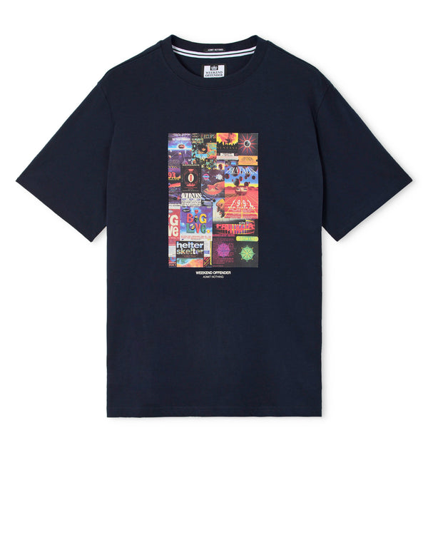 T-shirt grafica Saltatio Blu scuro