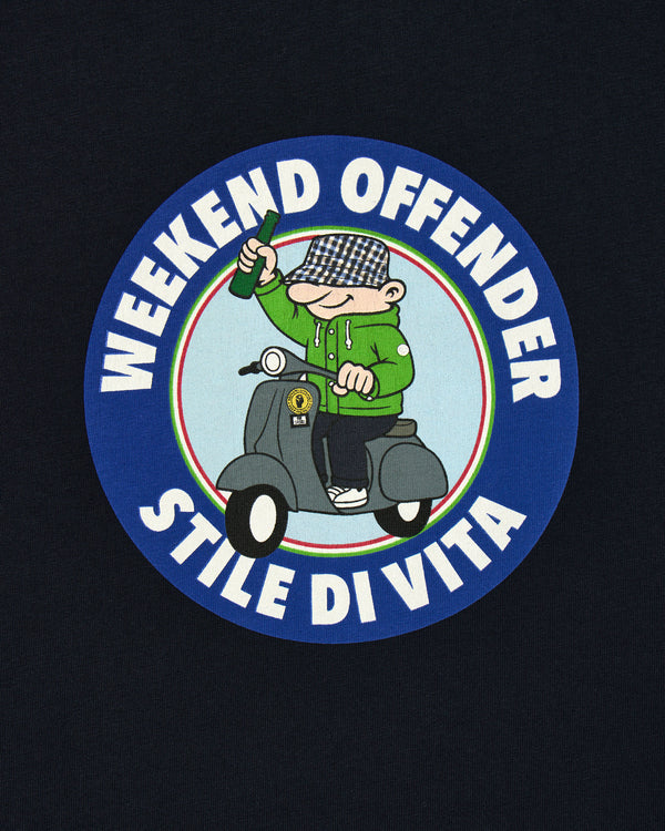 T-Shirt Vitae Grafica Blu Scuro