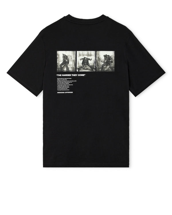 T-Shirt Grafica Cliff Nera