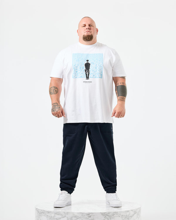 Plus Size - Supernova Graphic T-Shirt White/Blue