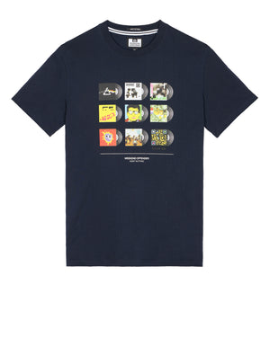Sleeves Graphic T-Shirt Navy