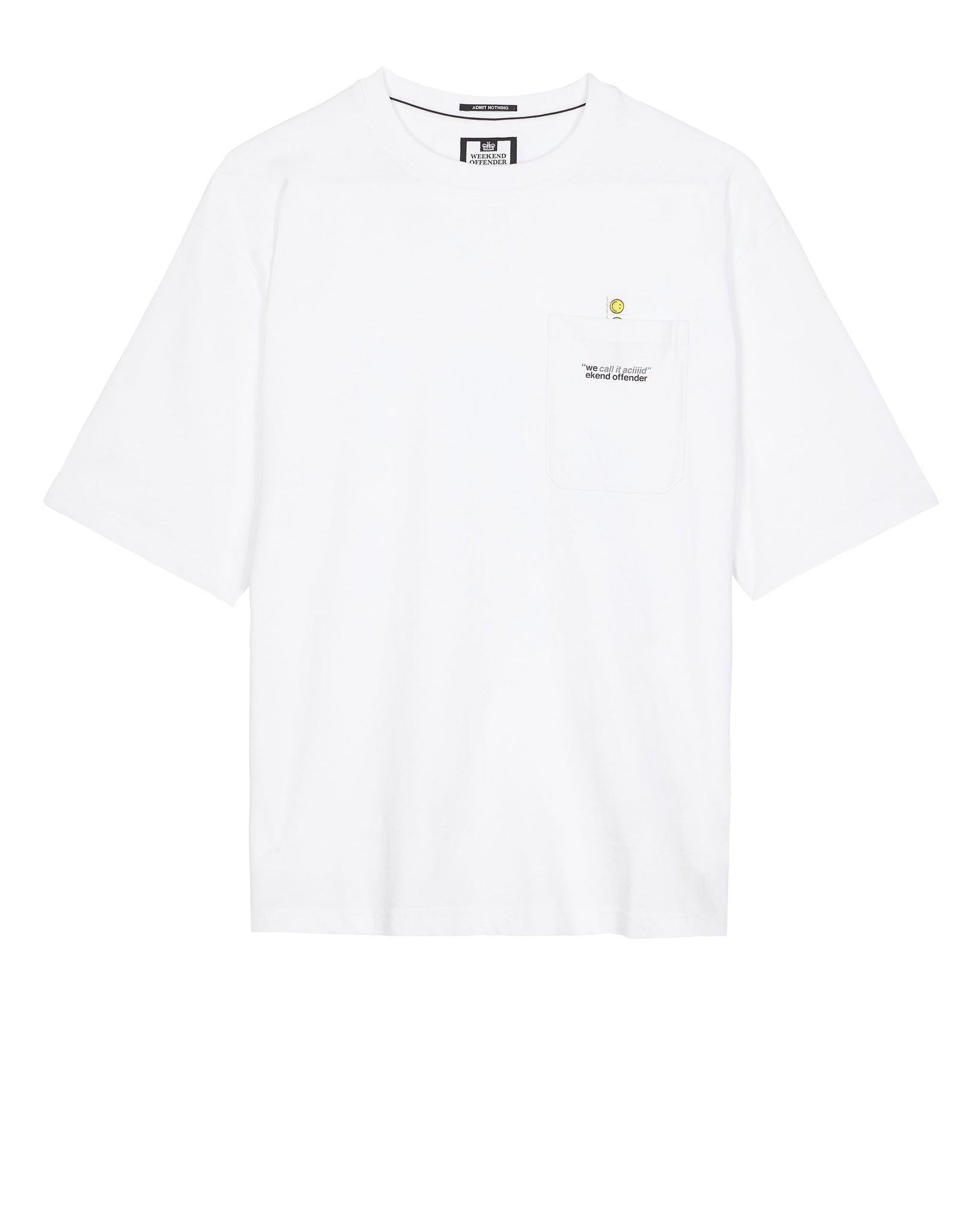 Aciiid Oversized Graphic T-Shirt White