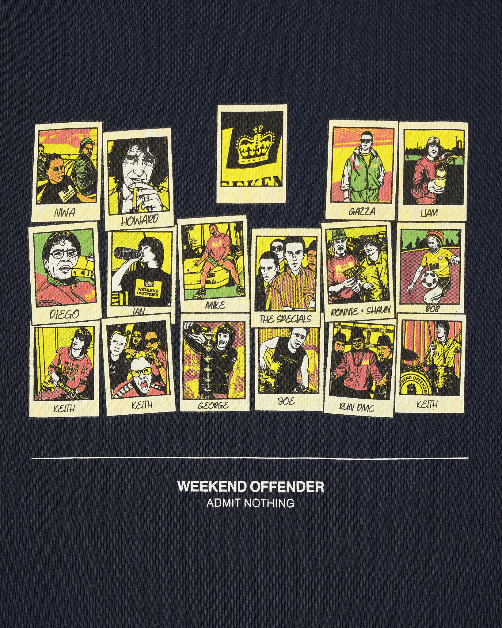 Polaroids Graphic T-Shirt Navy