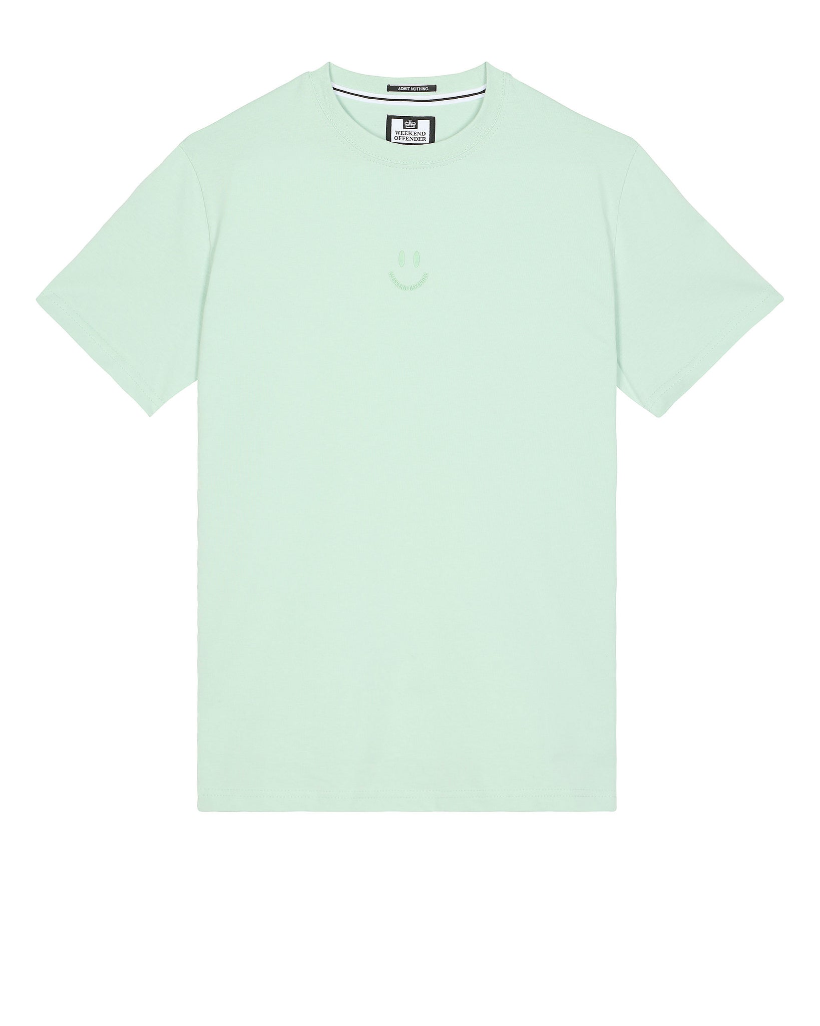 Smile Graphic T-Shirt Mint Tea Green