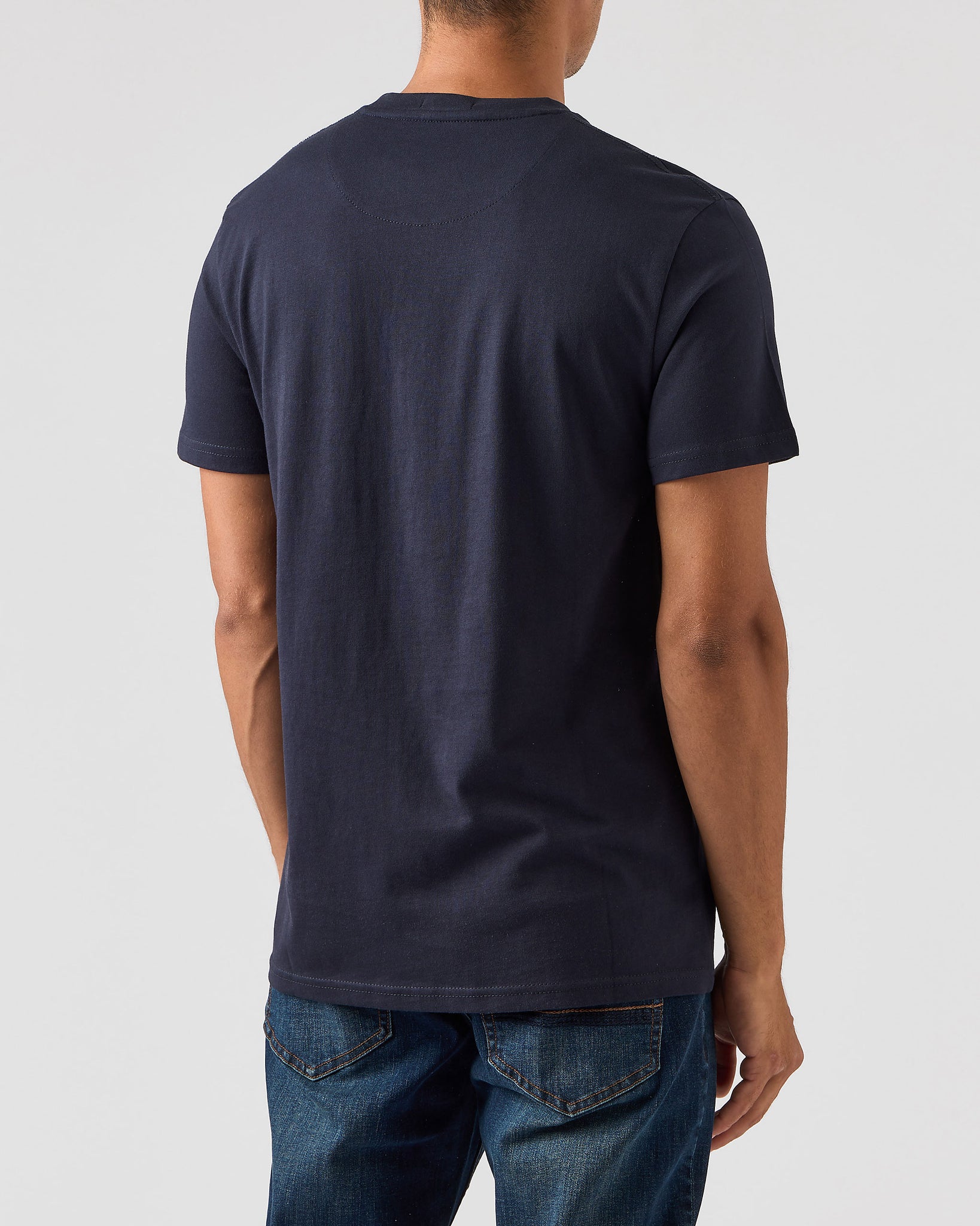 Sleeves Graphic T-Shirt Navy