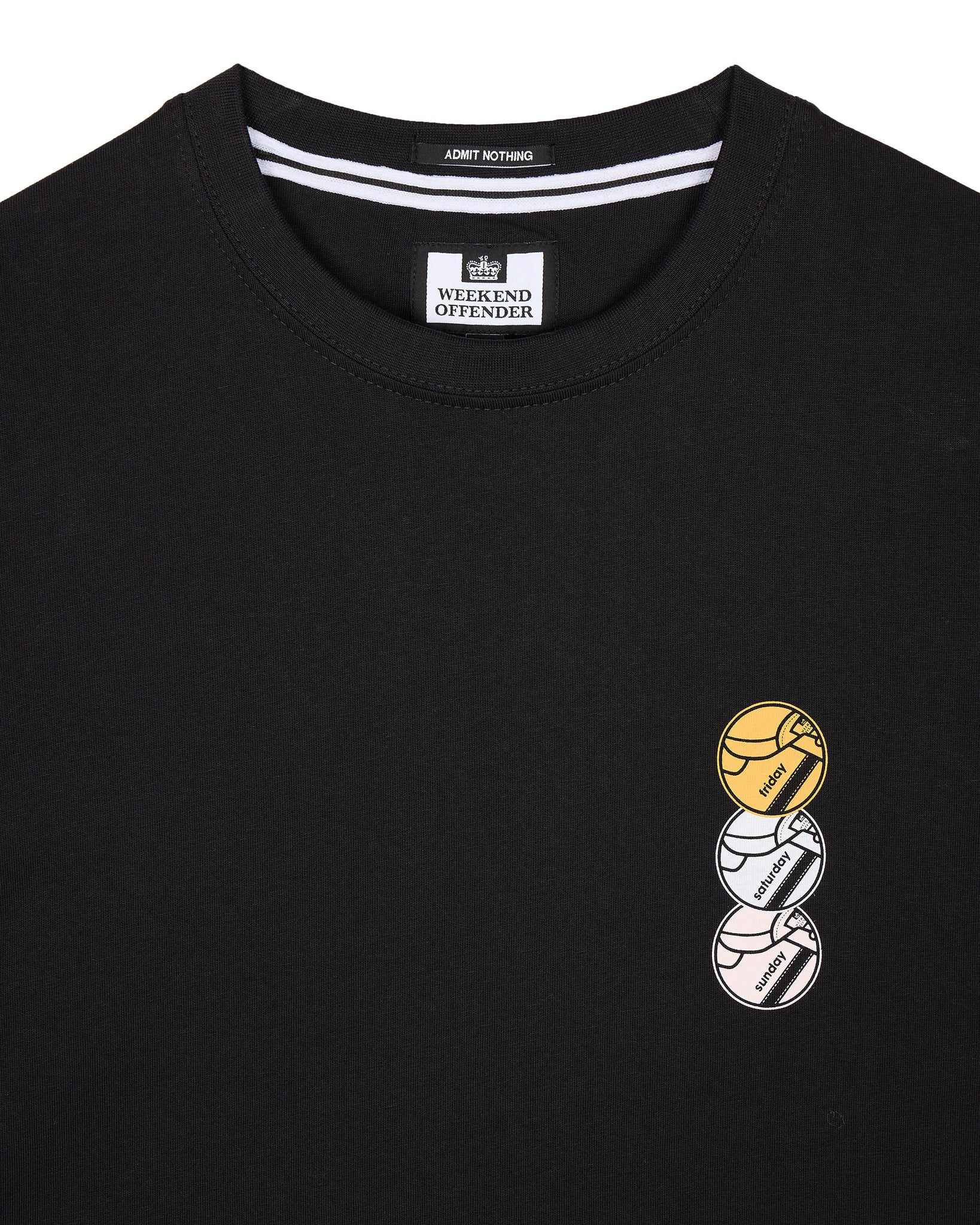 Weekend Graphic T-Shirt Black