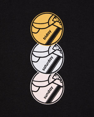 Weekend Graphic T-Shirt Black