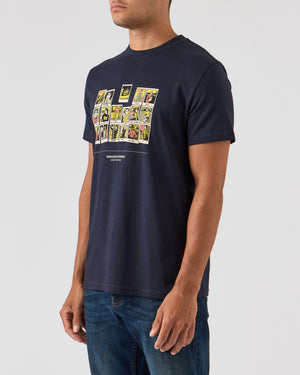 Polaroids Graphic T-Shirt Navy