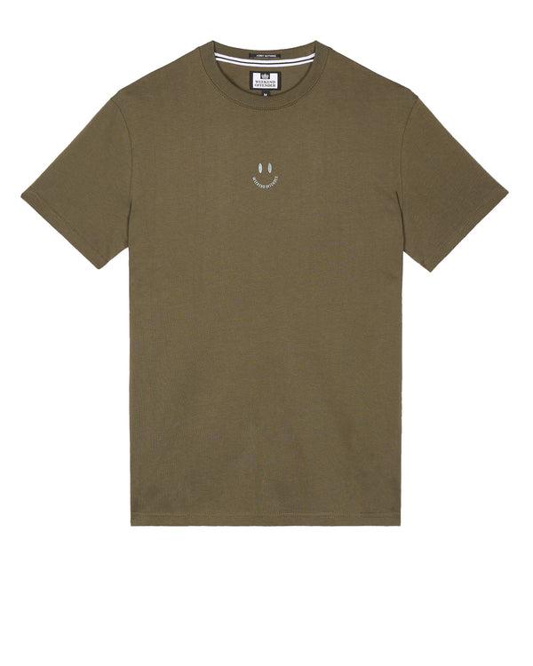 Smile Graphic T-Shirt Dark Green