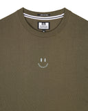 Smile Graphic T-Shirt Dark Green