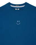 Smile Graphic T-Shirt Juniper Blue