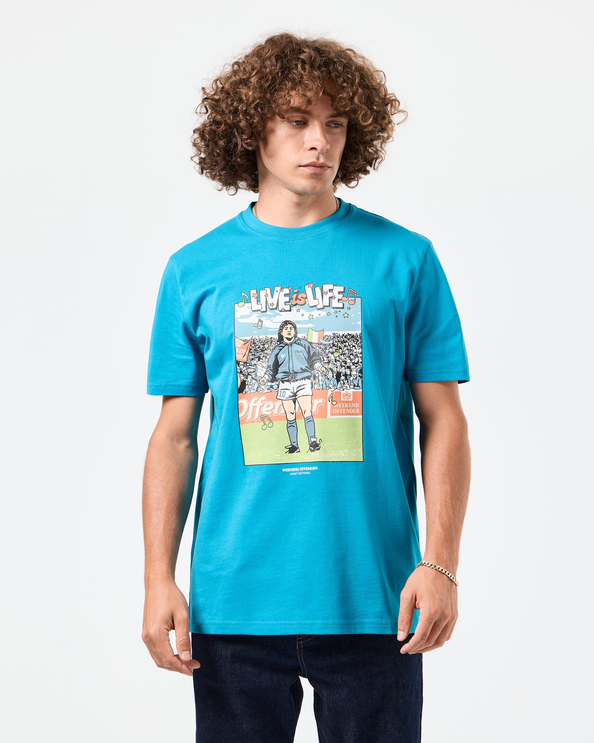 Opus Graphic T-Shirt Kingfisher Blue