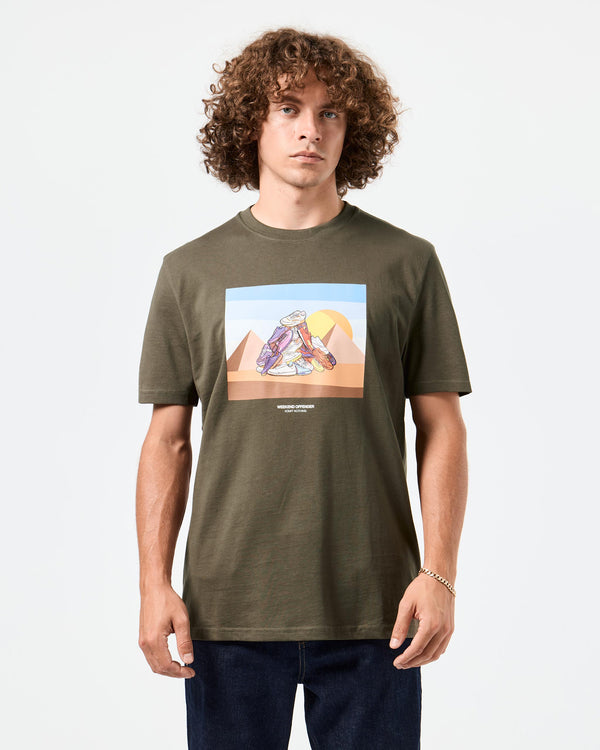 Geeza Graphic T-Shirt Castle Green