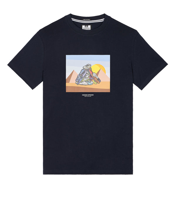 Geeza Graphic T-Shirt Navy