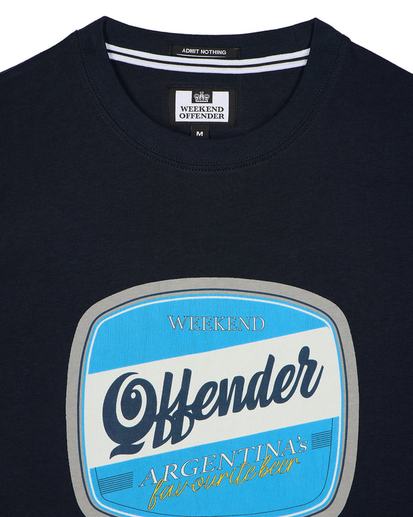 Cerveza Graphic T-Shirt Navy