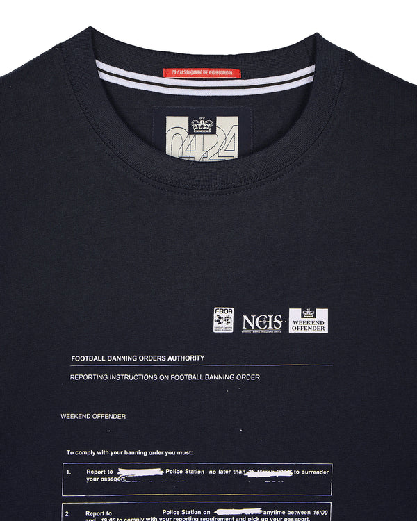 Banning Order Graphic T-Shirt Navy