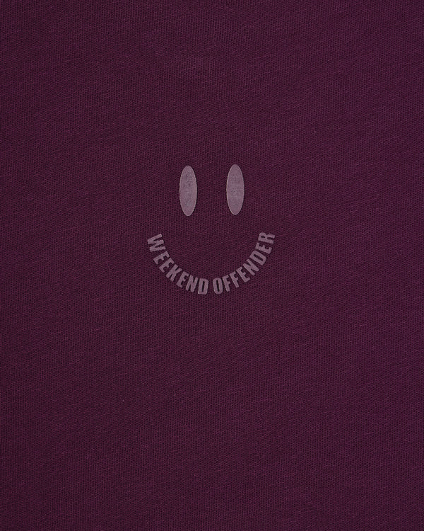 Smile Graphic T-Shirt Acai Berry