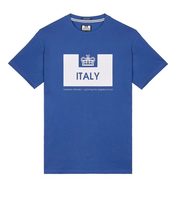 Country Series Italy T-Shirt Cobalt Blue/White