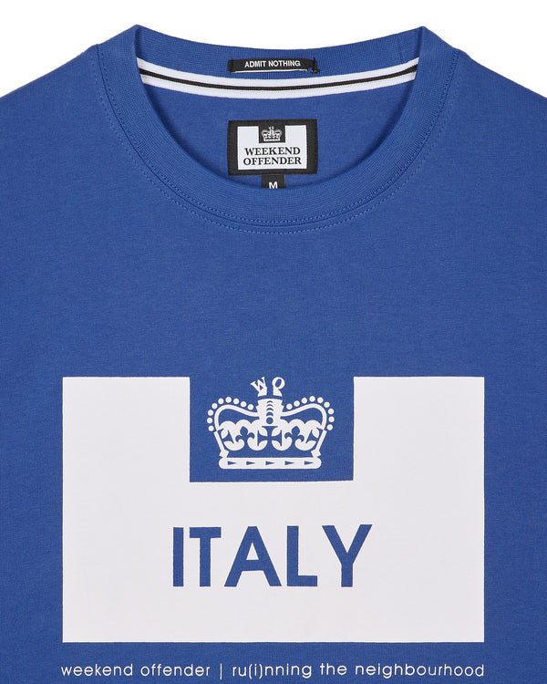 Country Series Italy T-Shirt Cobalt Blue/White