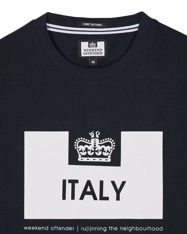 Country Series Italy T-Shirt Navy/White