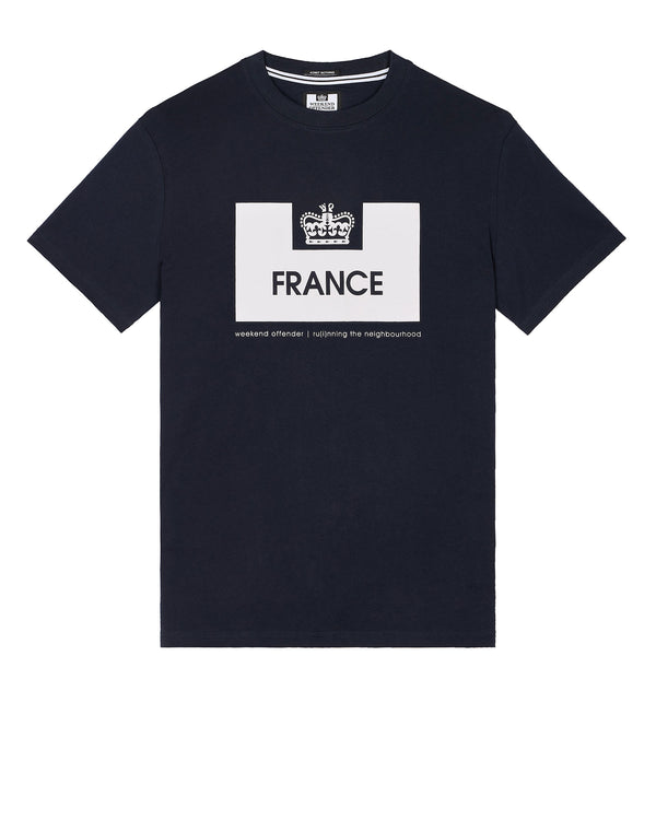 Country Series France T-Shirt Navy/White