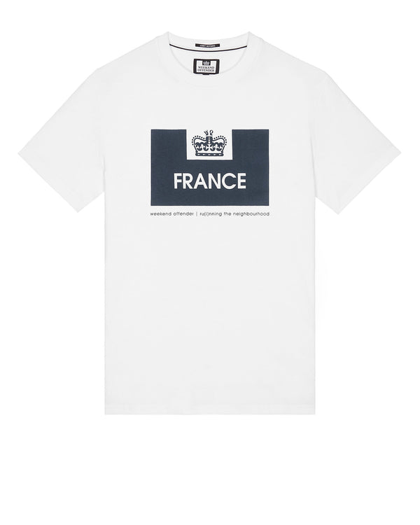Country Series France T-Shirt White/Navy