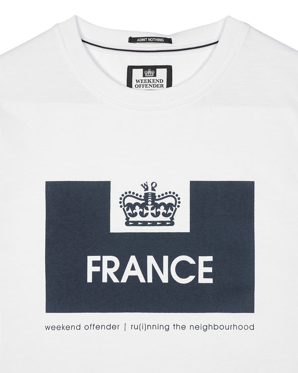 Country Series France T-Shirt White/Navy
