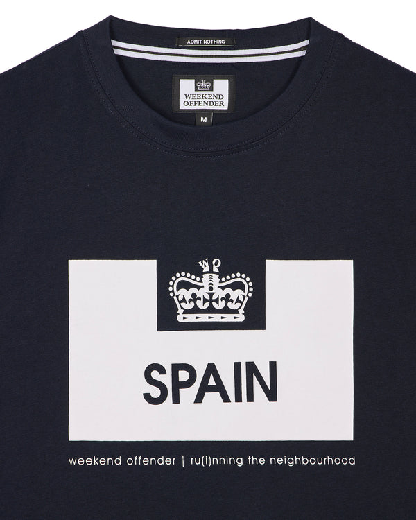 Country Series Spain T-Shirt Navy/White